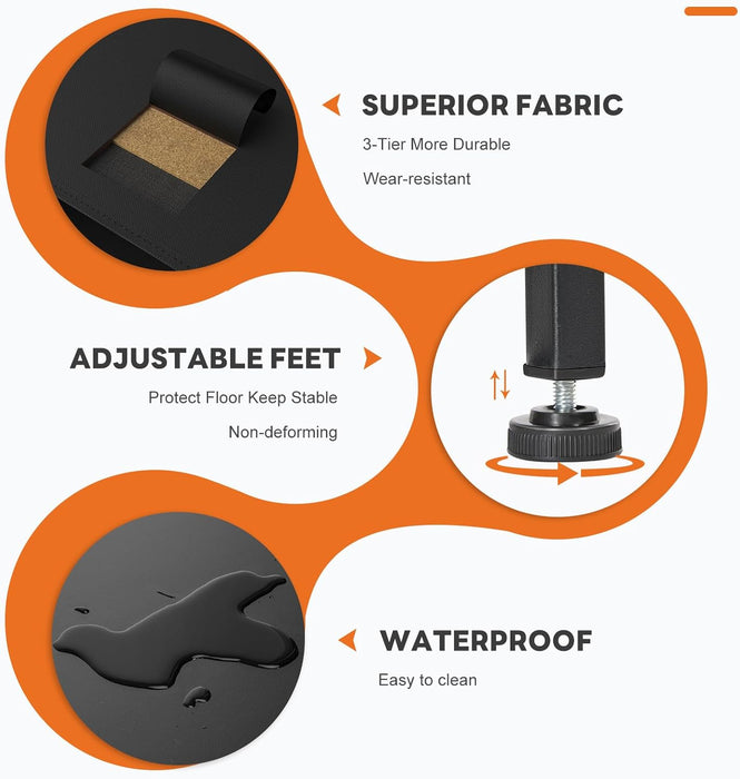 9 Drawer Black Dresser With Integrated Organization