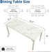 71" Long Large Dining Table, Industrial Kitchen Table for 6-8 People