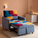 Convertible Sleeper Sofa Chair Rainbow 3In1 Compact