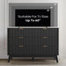 GRAINELL 49.6'' Modern Wooden Dresser with 6 Drawers for Bedroom, (Black)