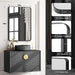 24x36 Matte Black Rectangular Mirrors Bathroom Vanity