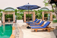9' round Aluminum Market Umbrella, Crank Lift, Collar Tilt, Bronze Pole, Antique Beige Olefin