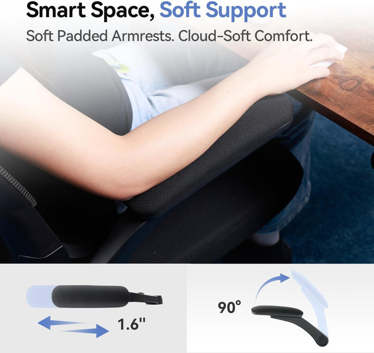 M102 Pro Ergonomic Office Chair, 3D Dynamic Lumbar Support, Black