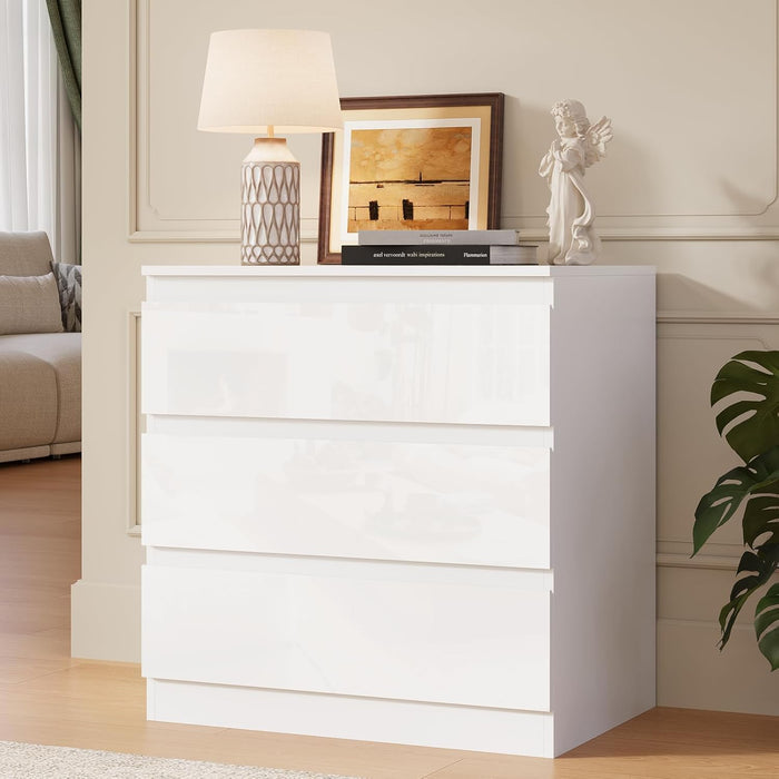 White Lacquered Dresser With High Gloss Finish ShipItFurniture White Lacquered Dresser With High Gloss Finish ShipItFurniture