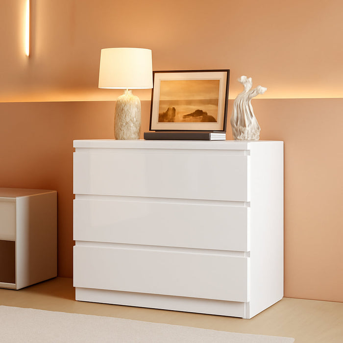 white wide dresser San Mateo 10-Drawer Hewn from top 37.4"W White Dresser for Bedroom,