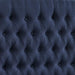 Linen Upholstered Tufted Button King Headboard and Comfortable Fashional Padded King/California King Size Headboard - Navy Blue