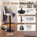 Adjustable Upholstered Bar Stools Set of 3,360° Swivel Counter Height Chairs with Soft Cushioned Seat & Stable Metal Base for Kitchen Island,250 LBS Capacity,Easy Assembly,Beige