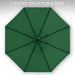 Patio Umbrella 9 Ft Replacement Canopy for 8 Ribs-Forest Green