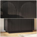 Buffet Cabinet, Sideboard Buffet Cabinet with Storage, Coffee Bar Cabinet, Push-To-Open Doors & Adjustable Internal Shelf, Buffet Table for Kitchen, Dining Room, Black MCB01BB