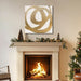 Contemporary Neutral Artwork Line Wall Hangings Decor Gold Wall Paintings 28"X28" Decoration for Bedroom Wall Office Decor
