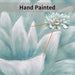 Abstract Flower Picture Wall Art: Blossom Painting Floral Artwork Hand Painted on Canvas for Bathroom (36''W X 24''H, Multiple Sizes)