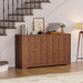 Sideboard Buffet Cabinet with Storage, 56" Modern Sideboard, Brown