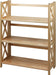 Montego 3-Shelf Folding Bookcase, Natural , 27.5" Wide