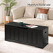 47.2" Storage Chest Extra Large,Storage Trunk with 2 Safety Hinges,Wooden Storage Bench,Shoe Bench,47.2X15.7X19.1 Inch,Easy Assembly,Storage Bench for Bedroom,Living Room,Entryway(Black).