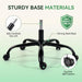 Ergonomic Office Chair - High Back PU Leather Desk Chair Black