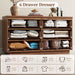 6 Drawer Dresser Walnut, Double Chest of Drawers