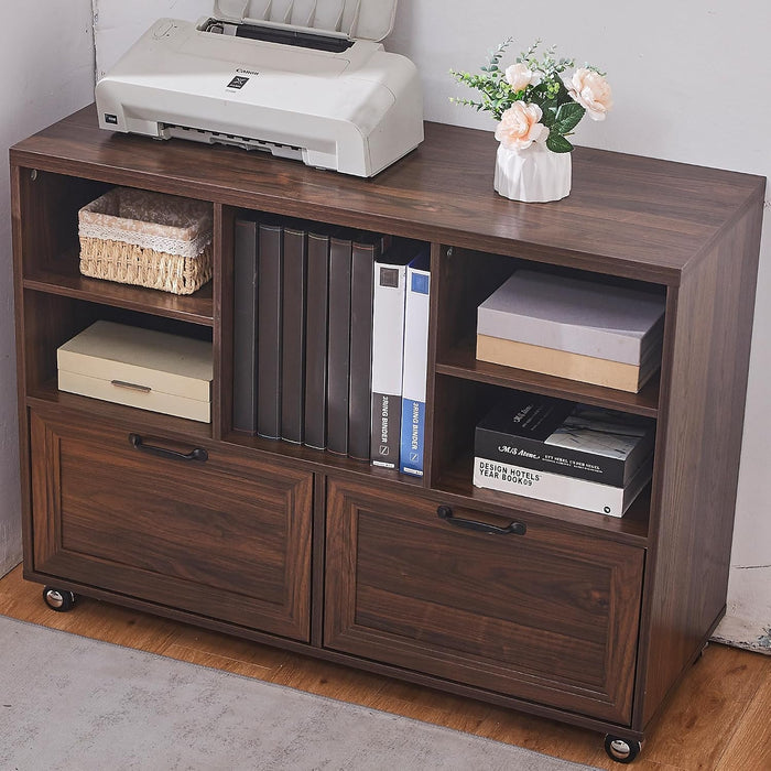 40Inch Industrial Hardwood Lateral Filing Cabinet Wheels