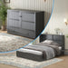 Queen Murphy Bed Cabinet SpaceSavingDesign USB Charging