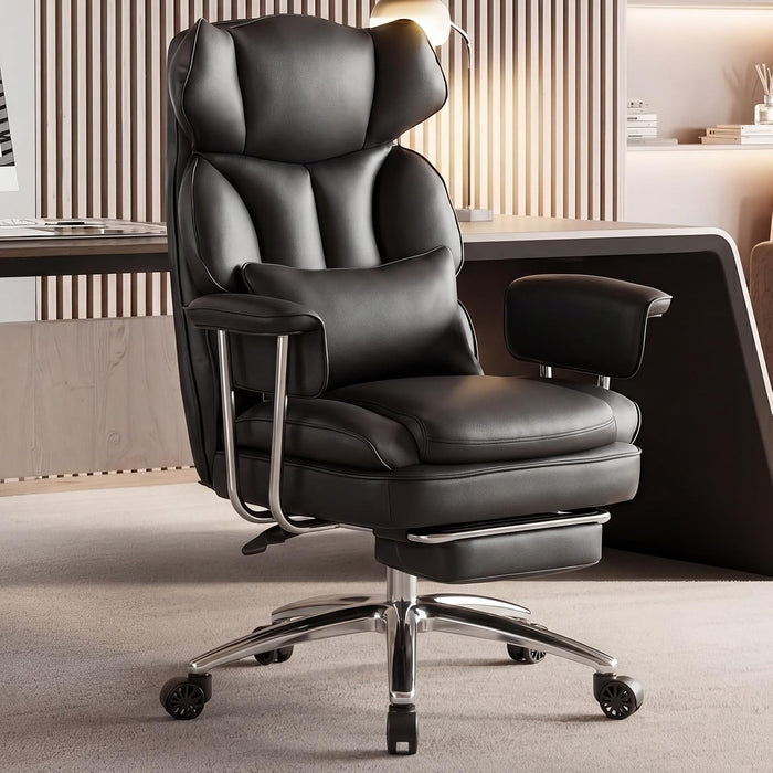 Ergonomic Home Office Desk Chair, Executive Chair, PU Leather