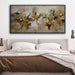 YDSUNE Large Abstract Wall Art - Modern Minimalist Decor Brown Yellow Canvas Picture,Texture Artwork Minimalist Painting for Living Room Decoration 24×48 Inches