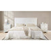 Farmhouse Basics 4-Piece Rustic White Wood King Bedroom Set (King Bed, 2 Nightstands and 1 Dresser)