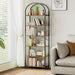 Six Tier Rustic Brown Bookshelf With IndustrialGradeFrame