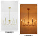 Gold Chandelier, 8-Light Farmhouse Chandeliers for Dining Room, Gold Candle Chandelier Light Fixtures for Kitchen, Living Room, Foyer, Entryway