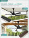 42" Outdoor Ceiling Fan with Light for Patios, IP65 Waterproof Gazebo Fan, Plug in Ceiling Fan with Remote, 3CCT 6-Speed Black Ceiling Fan with Hanging Hook for Porch, Pergola,Canopy