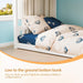 Low Profile White SolidWood TwinOver BunkBed Guardrails