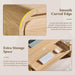 63" Curved Edge Home Office Desk, Modern Computer Desk, Natural