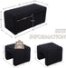 Modern Boucle Bench Black Sherpa Ottoman Bench for Entryway, Bedroom End of Bed, Set of 3 Small Sofa Footrest Extra Seating for Living Room, 20+50 Inch Bench