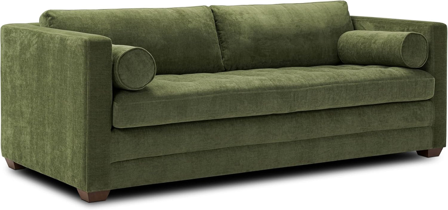 EightyTwoInches Pull Out Sofa Bed With HiddenMattress