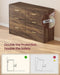 6-Drawer Dresser, Chest of Drawers, 46.9 X 15.8 X 30.7 Inches