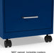 2-Drawer Vertical File Cabinet, Letter Size, Lockable, Blue