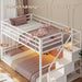 White Twin Over Twin Bunk Bed IntegratedStorageDrawers