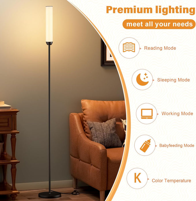 65Inch LED Floor Lamp With Dimmable ColorTemperature