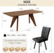 Expandable Dining Table Set for 6, Modern Kitchen Table Set