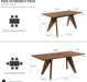 Expandable Dining Table Set for 6, Modern Kitchen Table Set