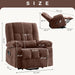 Brown Power Recliner with Massage & Heat