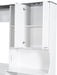 Queen Murphy Bed With Sofa Desk Storage WhiteGlossFinish