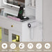 White Cosmetic Vanity Desk With Illuminated Mirror