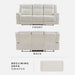 Mnul Double Reclining Sof, Polished Microfiber Upholstered 3 Seter Mnul Sof Recliner for Living Room, Wll Hugger, Esy ssembly, Beige