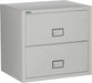 Lateral Fireproof File Cabinet 31" Wide 2-Drawer, Gray