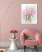 Abstract Bouquet Canvas Wall Art: Pink Flower in Vase Artwork Hand Painted Oil Painting for Teen Girl Bedroom Floral Picture Poster for Living Room Decor 24" X 30"