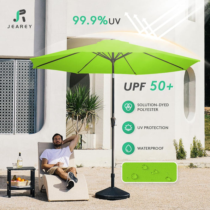 9FT Outdoor Patio Umbrella, Market Umbrella, Apple Green