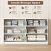 53" Wide 6 Drawer Dresser for Bedroom, Modern Simple Wood Dresser Chest of Drawers Closet Store Organizer for Living Room, Hallway (White, 15.4" D X 53.1" W X 30.9" H (6 Drawers))