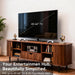 TV Stand for Tvs up to 60 Inch,Industrial Rustic Brown Console with Drawers&Open Shelves, Heavy-Duty Wood Entertainment Center for Living Room, Modern Farmhouse Style, Easy Assembly,Cable Management