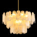 Gold Crystal Glass Chandelier 23.6 Inches Lighting