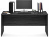 Roger Computer Desk, 60 Inch Rectangular Executive Desk with Modesty Panel, Home Office Desk with Thick Tabletop, Desk Cord Grommet, Scratchproof, for Home Study, Office, Coastal Grey