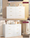6-Drawer Dresser, Chest of Drawers, 46.9 X 15.8 X 30.7 Inches